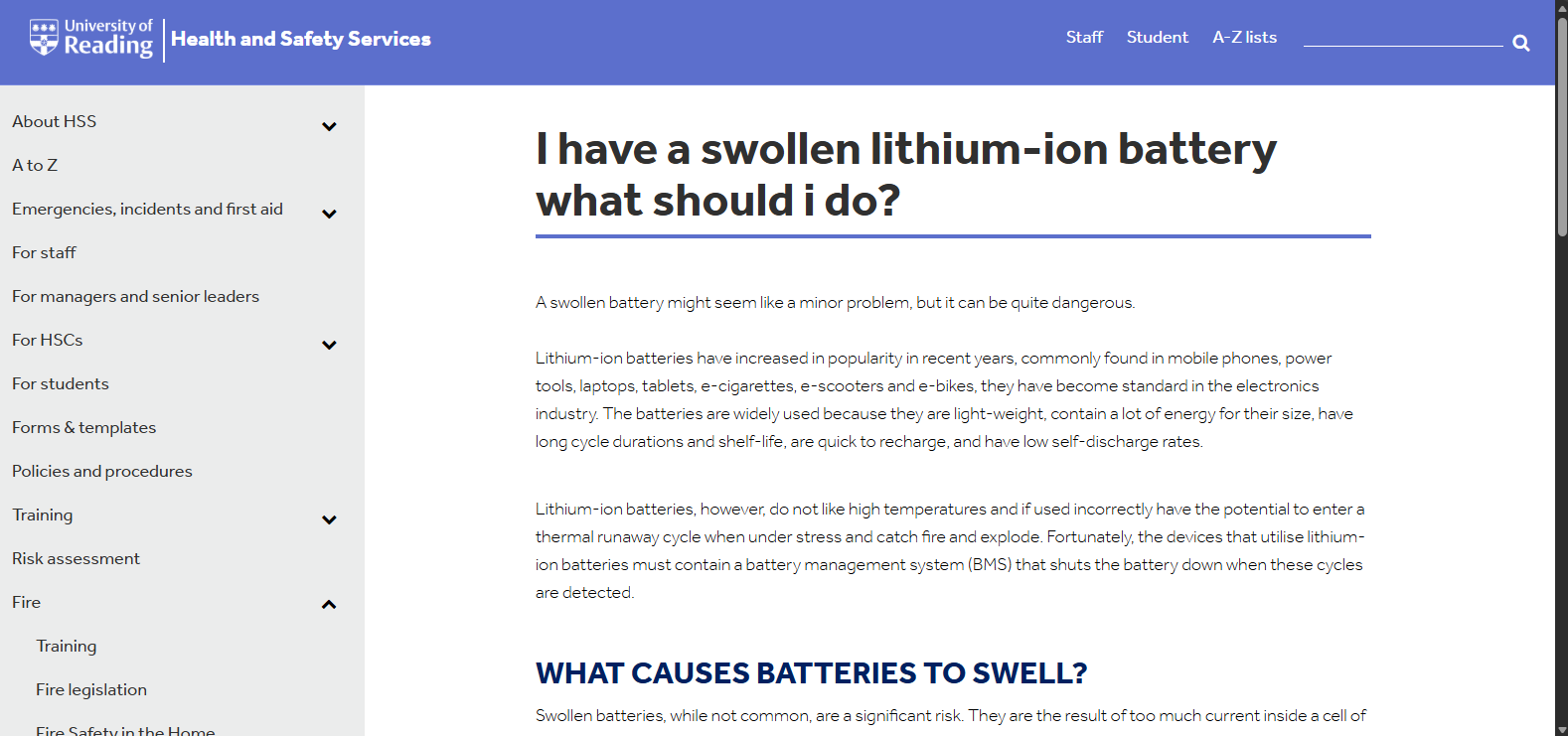 i have a swollen lithium ion battery what should i do